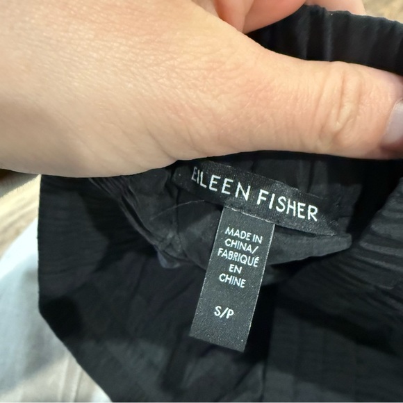 Eileen Fisher Washed Silk Cargo Pant Drawstring Wide Leg - Picture 13 of 15